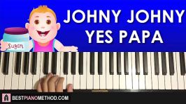 HOW TO PLAY  Johny Johny Yes Papa Piano Tutorial Lesson