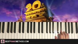 HOW TO PLAY  20th Century Fox Intro Piano Tutorial Lesson