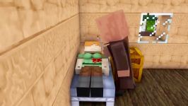 انیمیشن ماین کرافت Villager Life 1 4  Minecraft animation