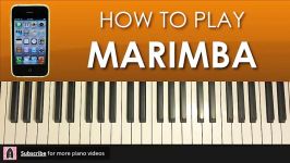 HOW TO PLAY  iPhone Ringtone  Marimba Piano Tutorial Lesson