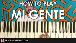 HOW TO PLAY  J Balvin Willy William  Mi Gente Piano Tutorial Lesson