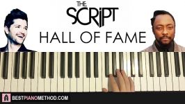 HOW TO PLAY  The Script  Hall of Fame ft. will.i.am Piano Tutorial Lesson