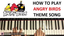 HOW TO PLAY  ANGRY BIRDS Theme Song Piano Tutorial Lesson