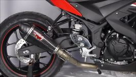 YAMAHA R25 اگزوز R9 Austin Carbon Titanium