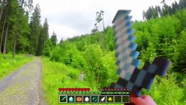 ماین کرافت در دنیای واقعی Diamond Sword Real Life Minecraft