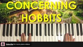 Lord Of The Rings  Concerning Hobbits Piano Tutorial Lesson