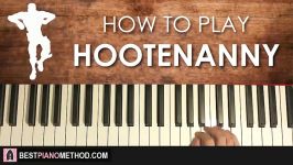 HOW TO PLAY  FORTNITE  HOOTENANNY Dance Music Piano Tutorial Lesson