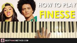 HOW TO PLAY  Bruno Mars  Finesse Piano Tutorial Lesson