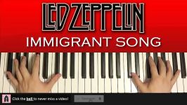 HOW TO PLAY  Led Zeppelin  Immigrant Song Piano Tutorial Lesson