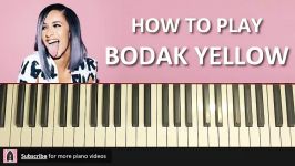 HOW TO PLAY  Cardi B  Bodak Yellow Piano Tutorial Lesson