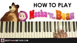 HOW TO PLAY  Masha and the Bear Theme Song Piano Tutorial Lesson