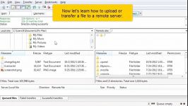 آپلود فایل بوسیله FileZilla