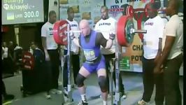 رکورد اسکات جهان بدون لوازم 300 کیلو وزن 93 کیلو