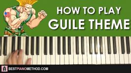 HOW TO PLAY  Street Fighter 2  Guile Theme Piano Tutorial Lesson