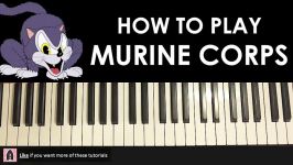 HOW TO PLAY  Cuphead  Murine Corps Piano Tutorial Lesson