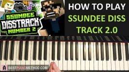 HOW TO PLAY  Crainer  SSUNDEE DISS TRACK 2.0 Piano Tutorial Lesson