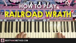 HOW TO PLAY  Cuphead  Railroad Wrath Piano Tutorial Lesson