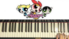 HOW TO PLAY  Powerpuff Girls 2016  New Theme Song Piano Tutorial