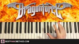 HOW TO PLAY  Dragonforce  Through The Fire And Flames Piano Tutorial Lesson