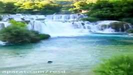 آبشارهای بسیار زیبای پارک ملی کرکا Krka در کرواسی.