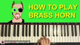 HOW TO PLAY  JACKSEPTICEYE  BRASS HORN Remix Piano Tutorial Lesson