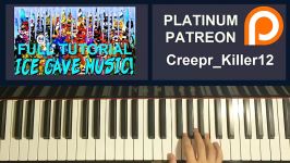 HOW TO PLAY  FNAF World  Ice Cave Theme FULL Piano Tutoria