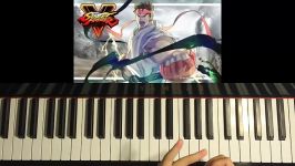 How To Play  Street Fighter 5 SFV  New Main Menu Theme OST Piano Tutorial