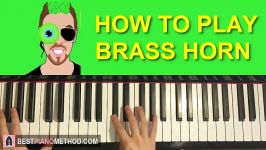 HOW TO PLAY  JACKSEPTICEYE  BRASS HORN Remix Piano Tutorial Lesson