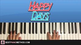 HOW TO PLAY  HAPPY DAYS THEME SONG Piano Tutorial Lesson