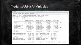 Variable Selection in regression model