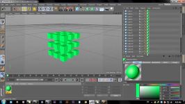 نحوه اعمال یک متریال به بینهایت جسم در cinema 4d