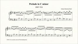 BACH   Little Prelude in C Minor BWV 934