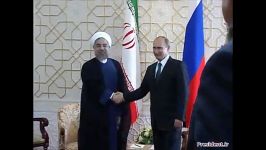 دیدار روسای جمهوری ایران روسیه در حاشیه اجلاس شانگهای