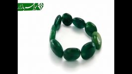 دستبند جید سبز درشت زنانه  کد 3770