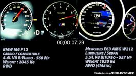 درگ bmw m6 بنز e63