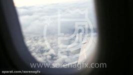دانلود فوتيج آسمان پنجره هواپیما