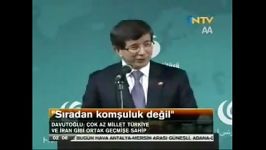 Ahmet Davutoğlu Next to İstanbul Tehran is the greatest Turkish speaking city of the world