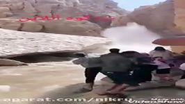 فيلم ریزش غار یخی چما در شهرستان کوهرنگ