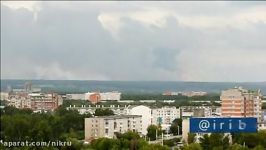انفجار انبار مهمات در منطقه آچینسکی استان کراسنویارسک روسیه