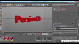 آموزش ساخت نوشته به شکل ذرات برنامۀ Cinema4D.