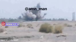لحظه برخود خودروی پلیس ایرانشهر تله انفجاری تروریست‌های جیش العدل