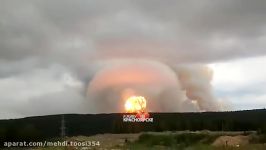 انفجار زاغه مهمات در روسیه