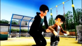 MMD Snk Chibi Levi Doesn t Like to be Tickled meme 480p