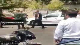 ضرب شتم پلیس توسط راکب موتور سیکلت