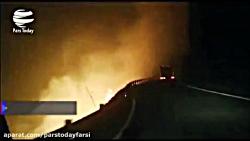 آتش سوزی در جزایر قناری اسپانیا