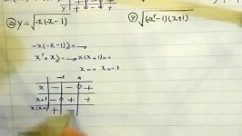 مسائل تعیین علامت عبارت جبری دامنه تابع  ریاضی 2