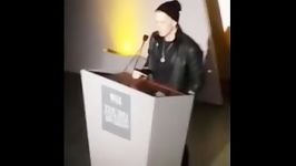 Eminem Makes Surprise Appearance at Wall Street Journal