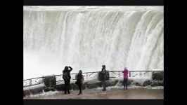 تصاویر بی نظیر یخ زدن آبشار نیاگارا ...