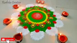 12 ترفند برای طراحی دیزاین تم جشن تولد در خانه Special Rangoli Design 2019