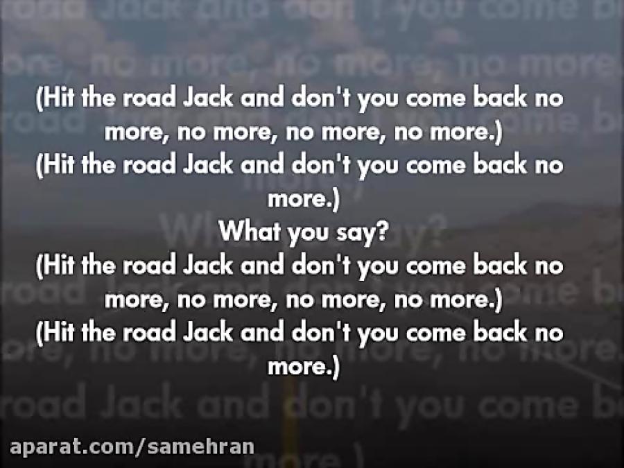 ری چارلزمتن آهنگ hit the road jack